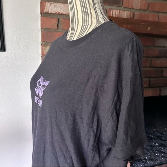 NWT Afends x Fran Little Dreamer Hemp Oversized Tee in Charcoal Gray Sz XS - Picture 4 of 7